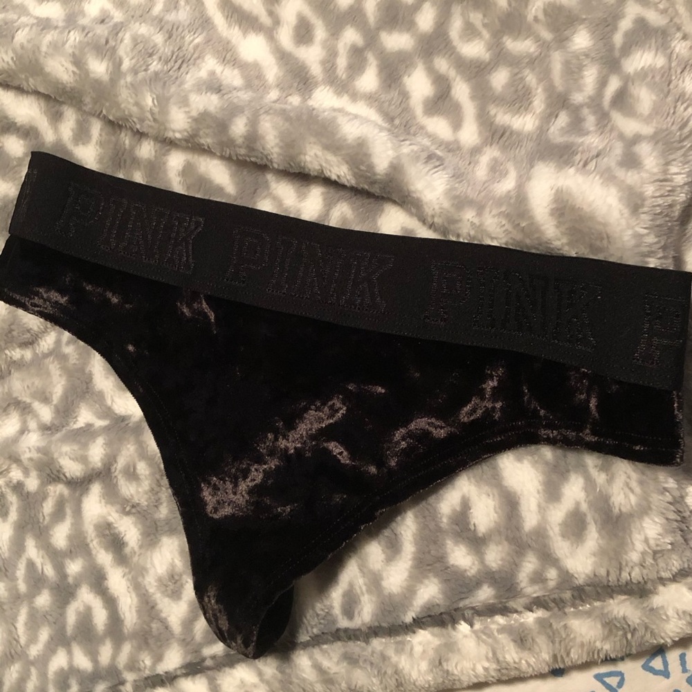 Black Velvet Victoria Secret Thong